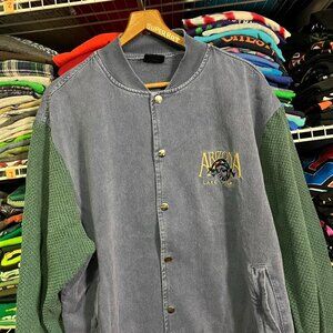 Vintage embroidered lake Powell Arizona multi textured  jacket L